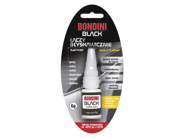 kiirliim bondini plus black glue 6g 52-162 hasmar auto