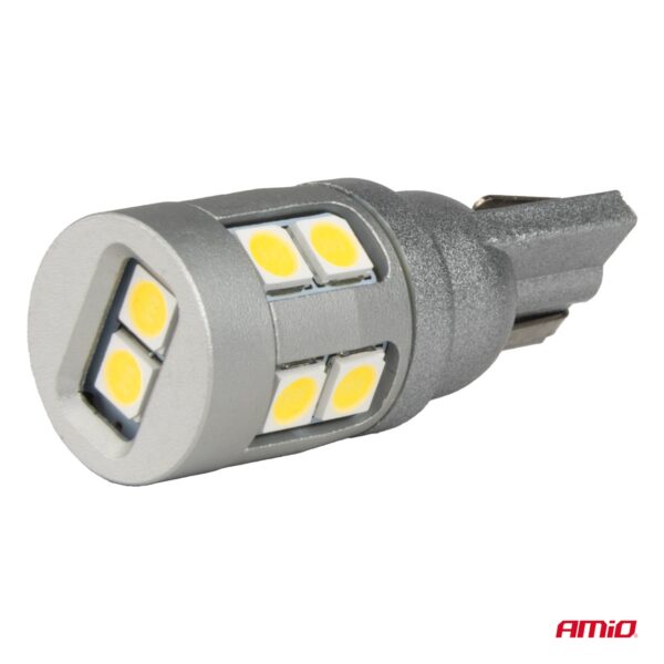 LED Canbus 12SMD 3030 T10 12-24V 2tk Amio 04243 - Image 3