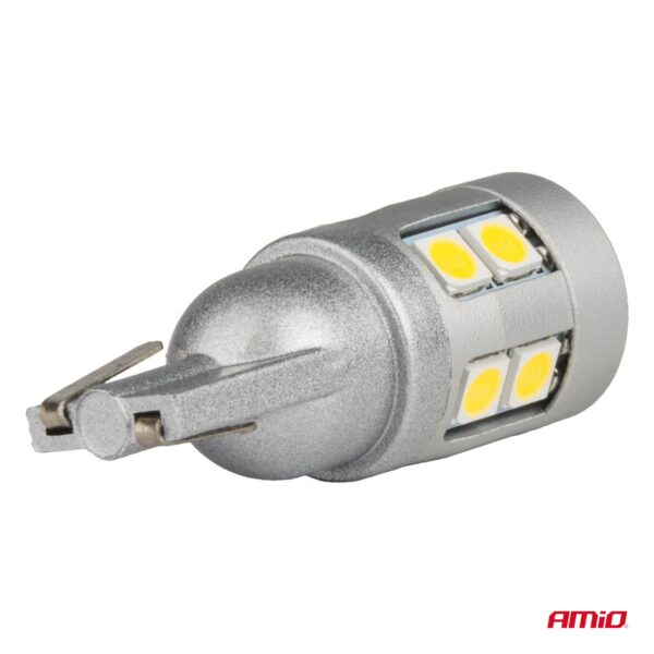 LED Canbus 12SMD 3030 T10 12-24V 2tk Amio 04243 - Image 4